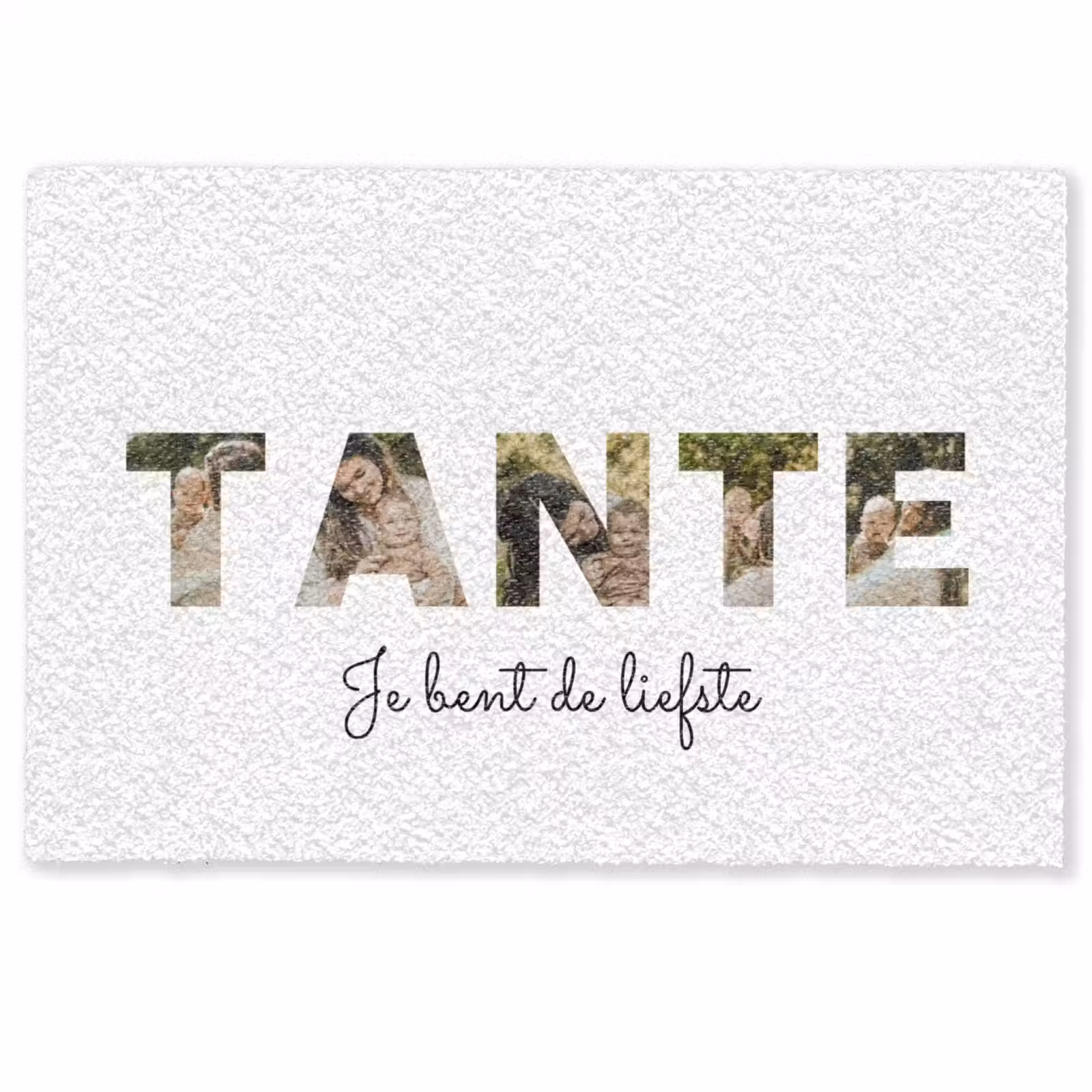 Gepersonaliseerde deurmat - Tante - Lettercollage — 1