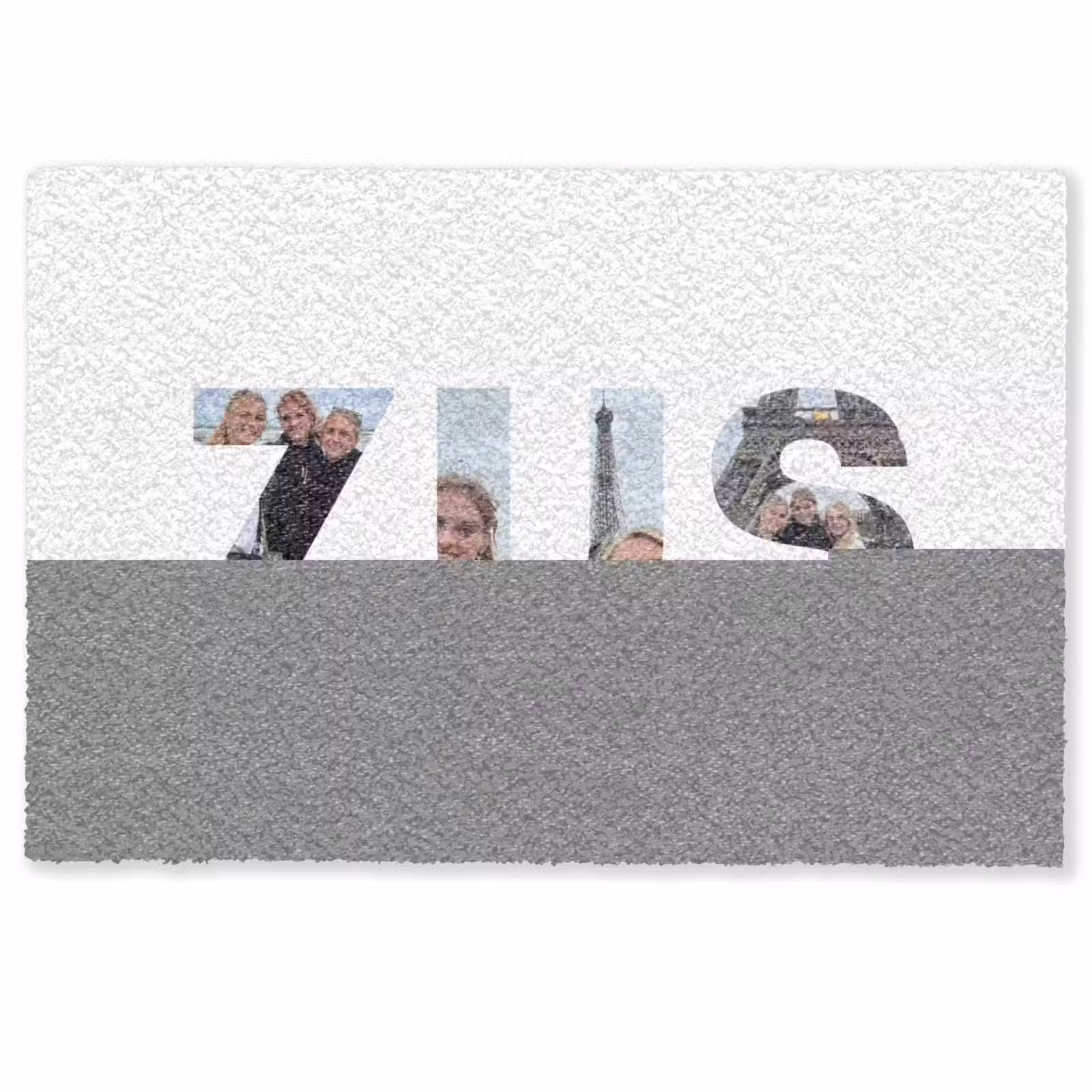 Gepersonaliseerde deurmat - Zus - Lettercollage — 1