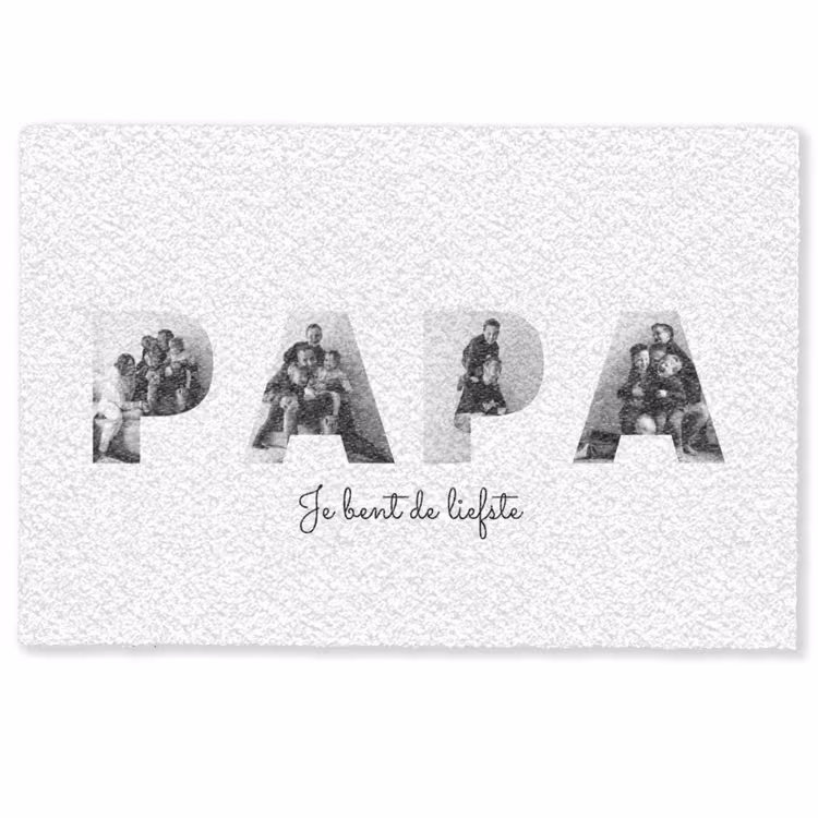 Gepersonaliseerde deurmat - Papa - Lettercollage — 1