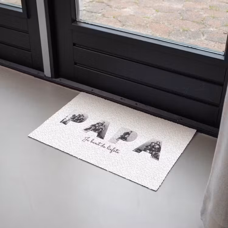 Gepersonaliseerde deurmat - Papa - Lettercollage — 2