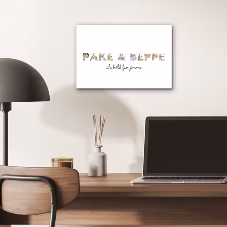 Aluminium schilderij - Pake & Beppe - Lettercollage — 6