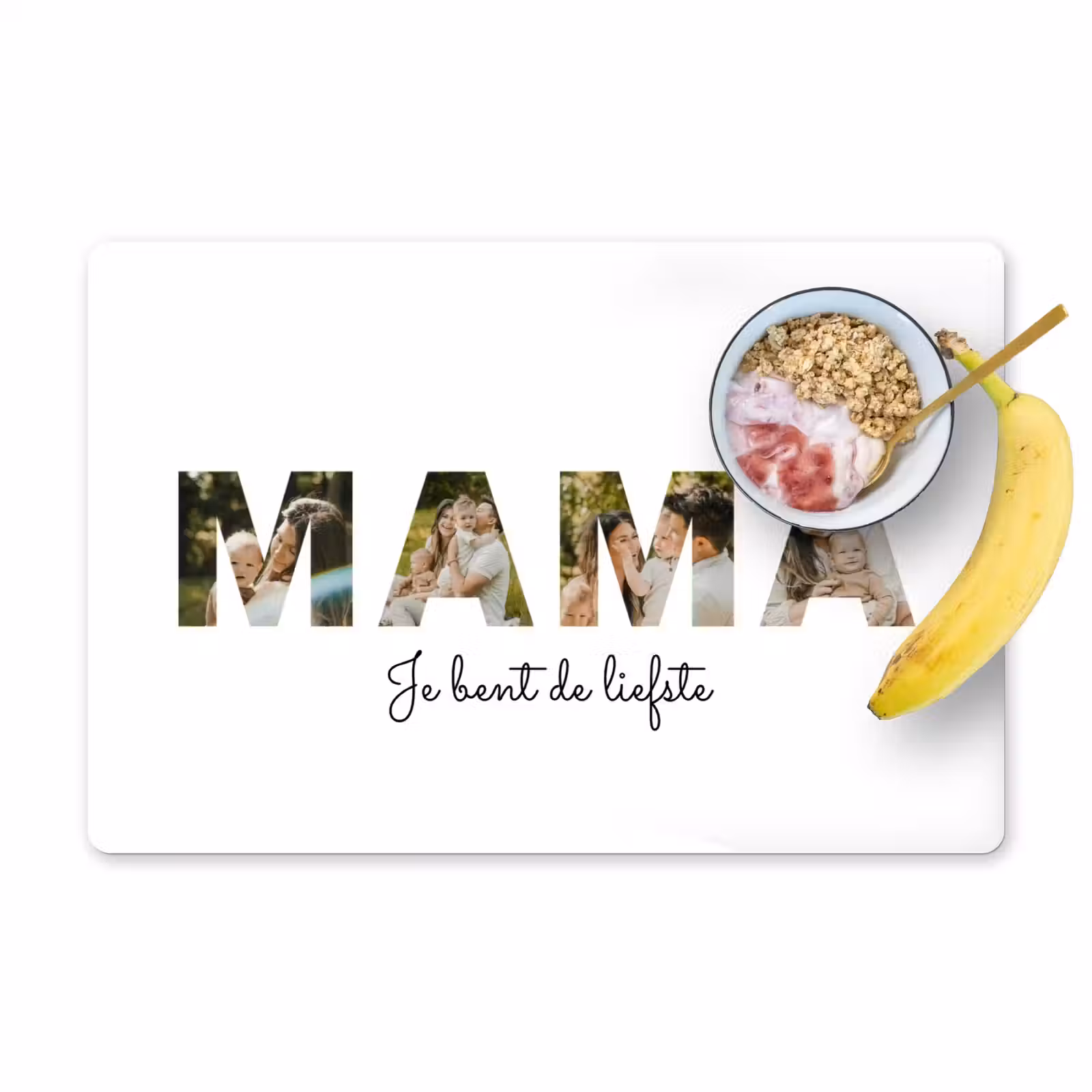 Gepersonaliseerde placemat - 6 stuks - Mama - Lettercollage — 1