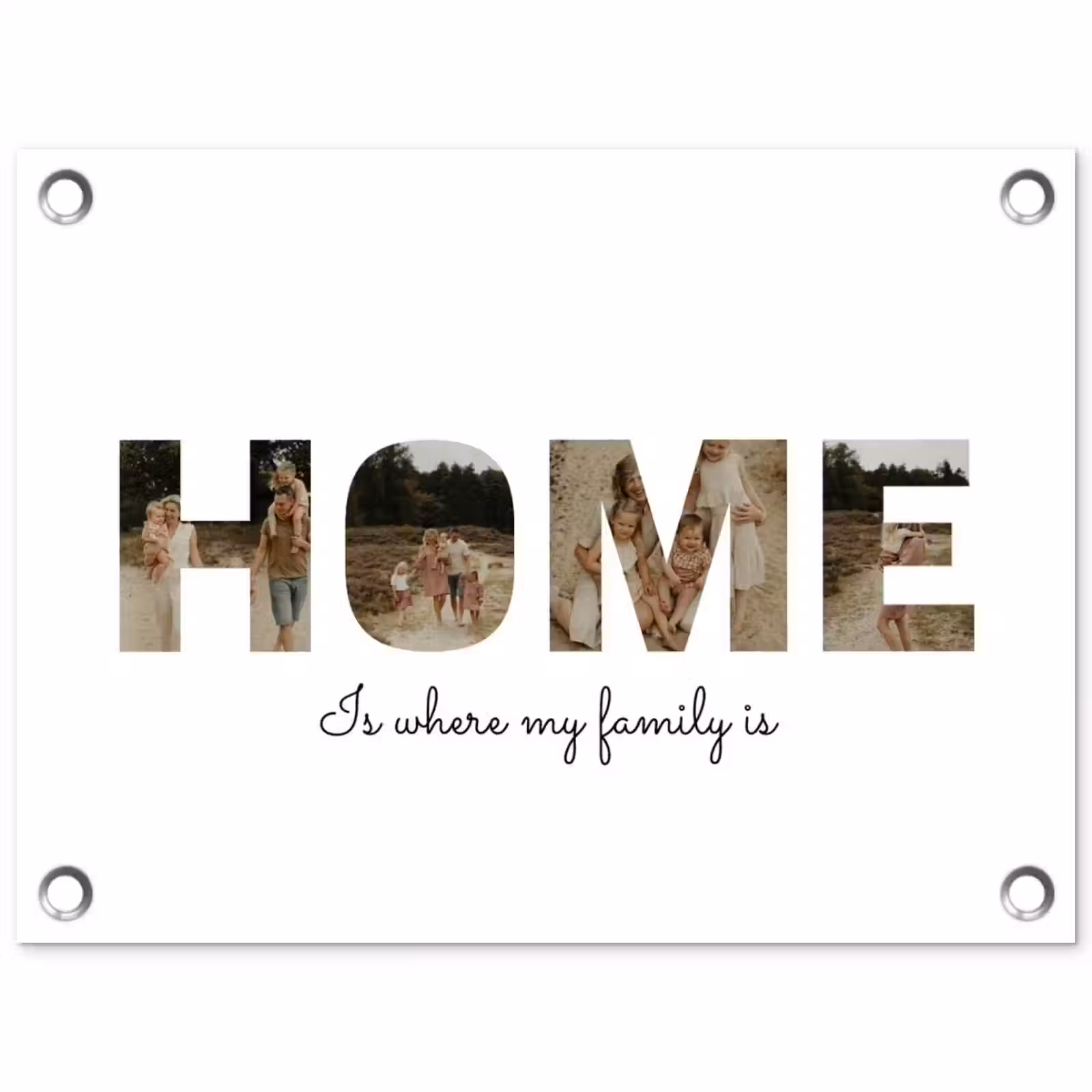 Gepersonaliseerde tuinposter - Home - Lettercollage — 1