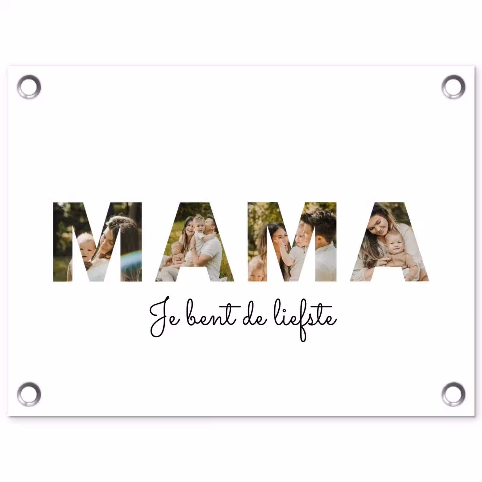 Gepersonaliseerde tuinposter - Mama - Lettercollage — 1