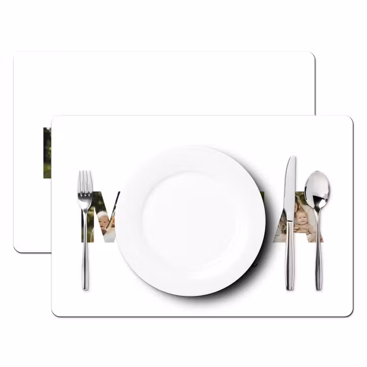 Gepersonaliseerde placemat - 6 stuks - Mama - Lettercollage — 2