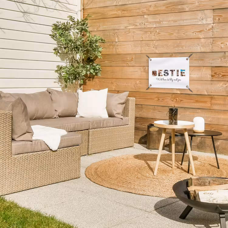 Gepersonaliseerde tuinposter - Bestie - Lettercollage — 4