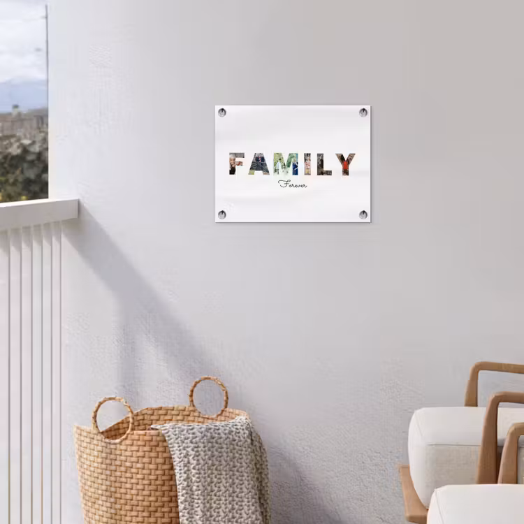 Gepersonaliseerde tuinposter - Family - Lettercollage — 3