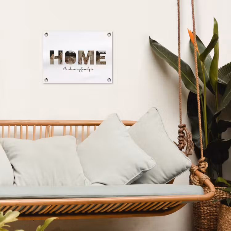 Gepersonaliseerde tuinposter - Home - Lettercollage — 5