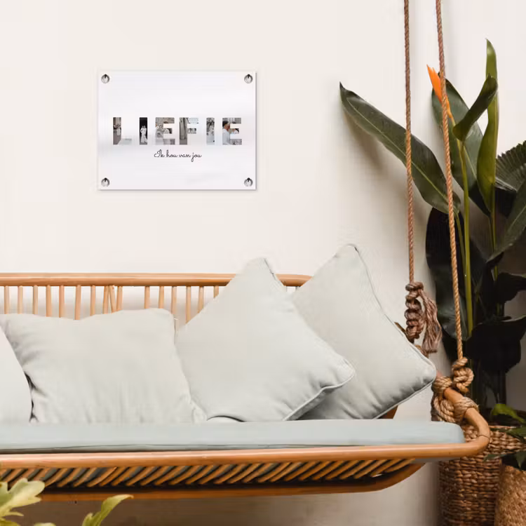 Gepersonaliseerde tuinposter - Liefie - Lettercollage — 5