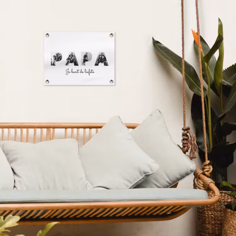 Gepersonaliseerde tuinposter - Papa - Lettercollage — 5