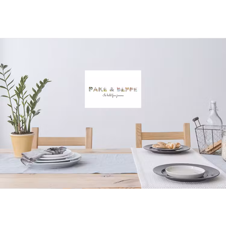 Gepersonaliseerde muursticker - Pake & Beppe - Lettercollage — 3