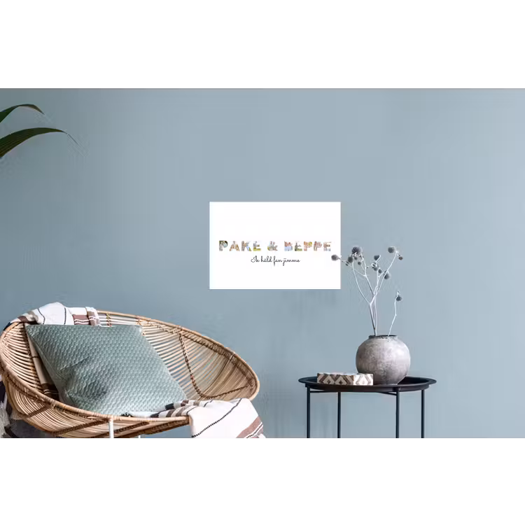 Gepersonaliseerde muursticker - Pake & Beppe - Lettercollage — 4