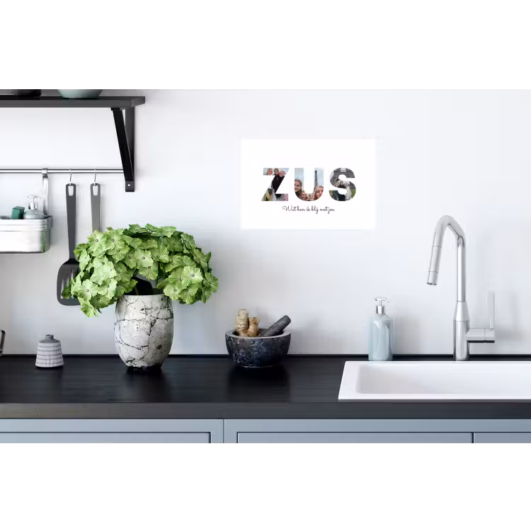 Gepersonaliseerde muursticker - Zus - Lettercollage — 2