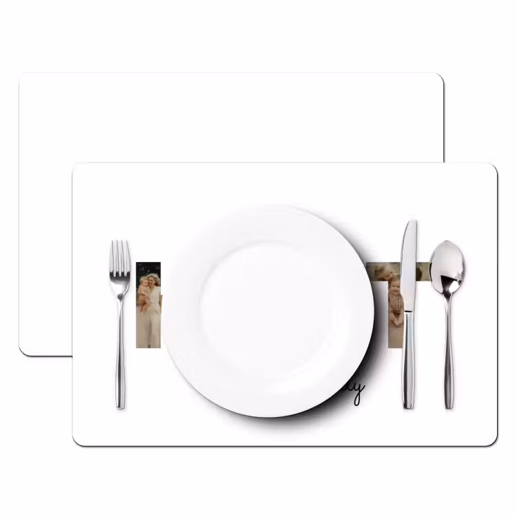 Gepersonaliseerde placemat - 6 stuks - Heit - Lettercollage — 2