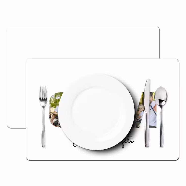 Gepersonaliseerde placemat - 6 stuks - Oom - Lettercollage — 2