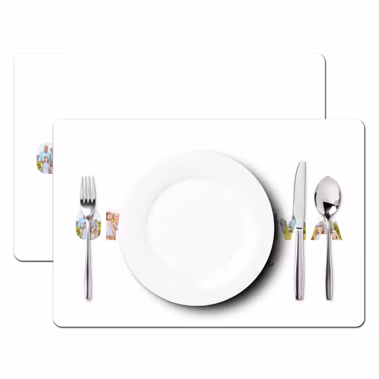Gepersonaliseerde placemat - 6 stuks - Opa & Oma - Lettercollage — 2