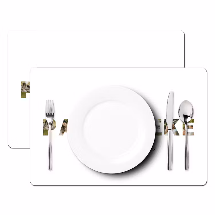 Gepersonaliseerde placemat - 6 stuks - Pa & Moeke - Lettercollage — 2