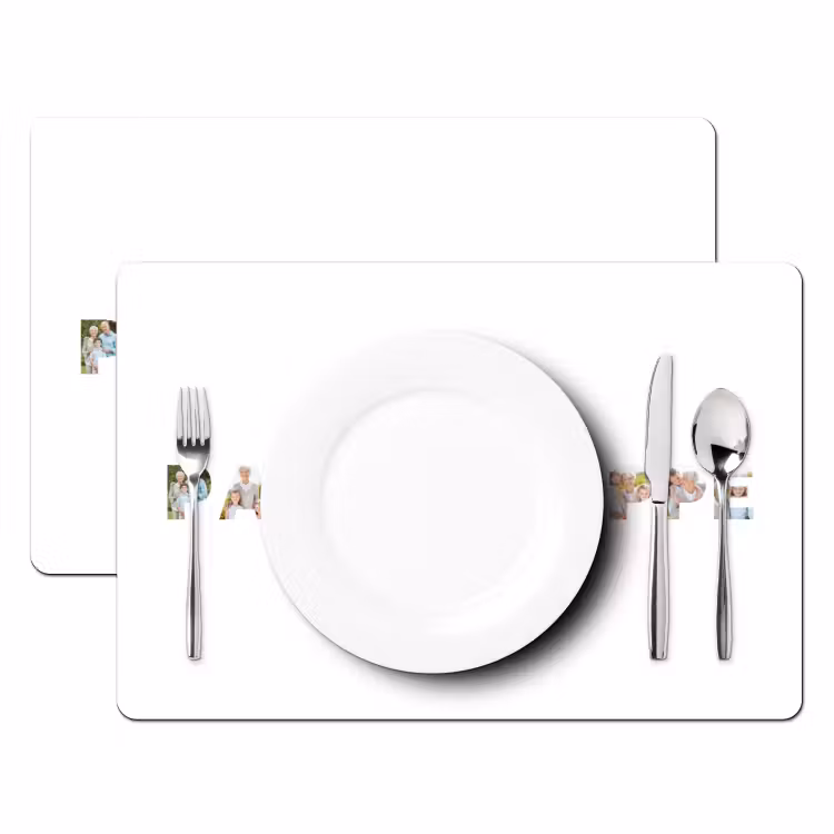 Gepersonaliseerde placemat - 6 stuks - Pake & Beppe - Lettercollage — 2