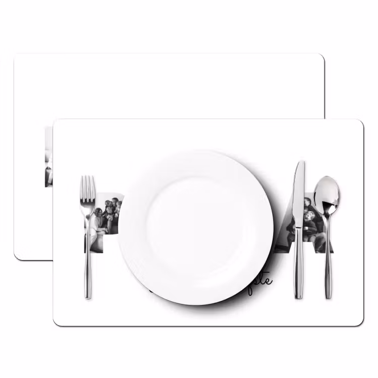 Gepersonaliseerde placemat - 6 stuks - Papa - Lettercollage — 2
