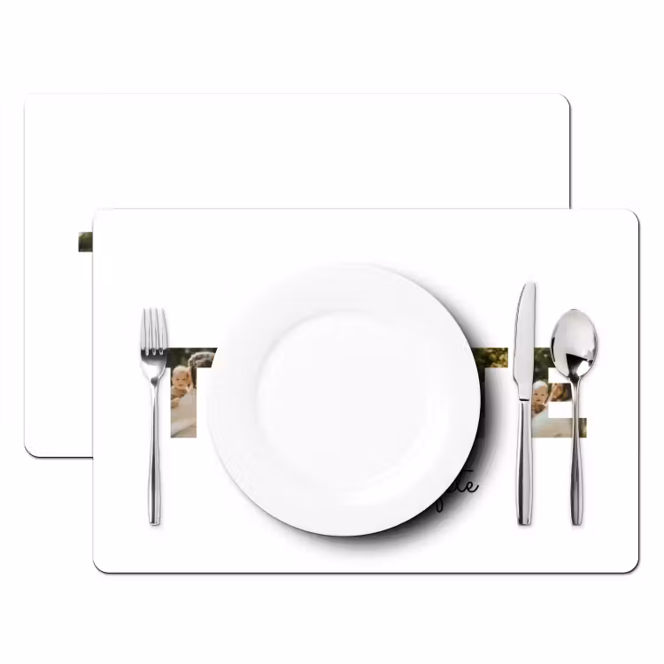Gepersonaliseerde placemat - 6 stuks - Tante - Lettercollage — 2