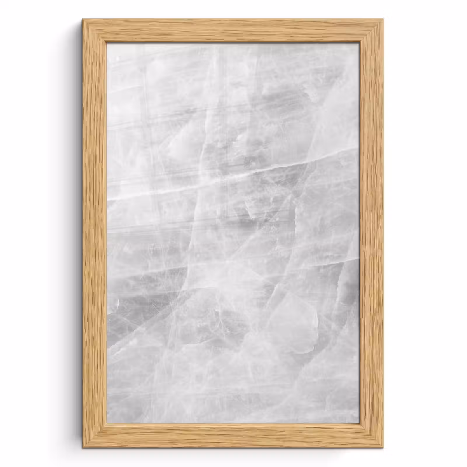 Poster met lijst - Marmer - Steen - Wit - Luxe - Marmerlook — 1
