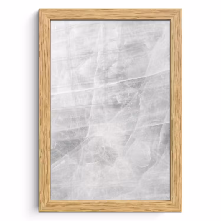 Poster met lijst - Marmer - Steen - Wit - Luxe - Marmerlook — 1