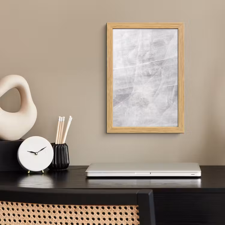 Poster met lijst - Marmer - Steen - Wit - Luxe - Marmerlook — 2