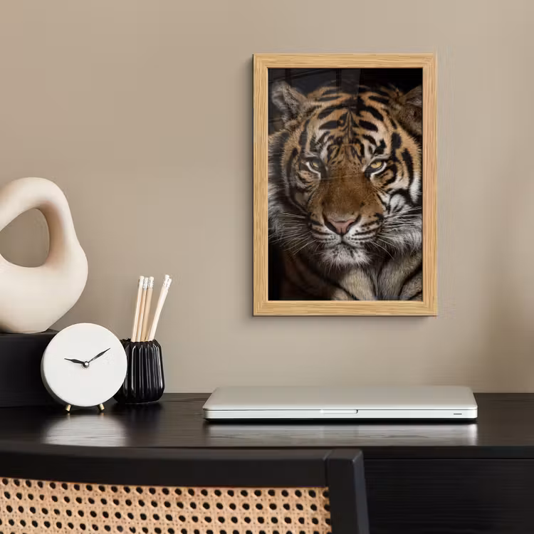 Poster met lijst - Tijger - Wilde dieren - Portret — 2