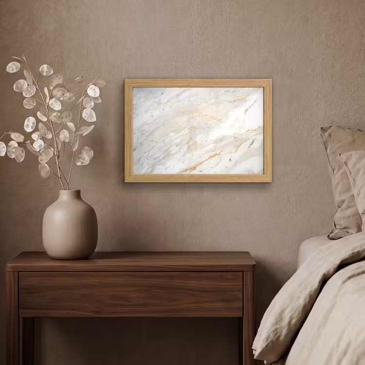 Poster met lijst - Zwart-wit foto van marmer — 4