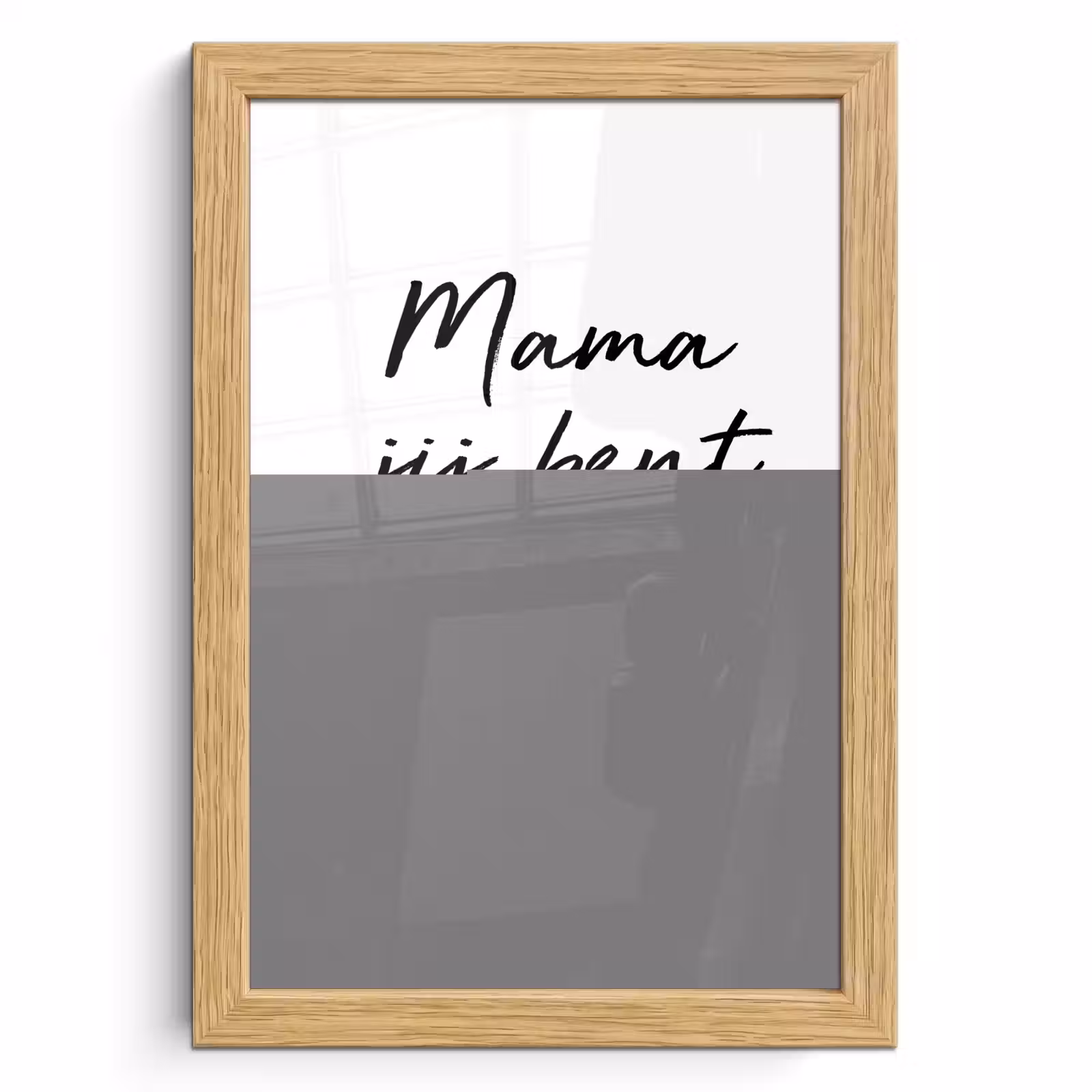 Poster met lijst - Quotes - Mama jij bent de liefste - Moeder - Spreuken — 1