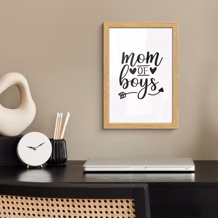 Poster met lijst - Jongens - Moederdag - Quotes — 2