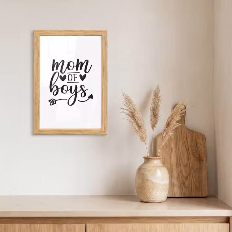 Poster met lijst - Jongens - Moederdag - Quotes — 3