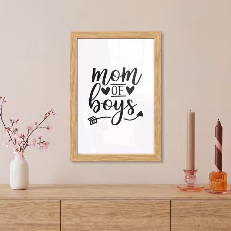 Poster met lijst - Jongens - Moederdag - Quotes — 5