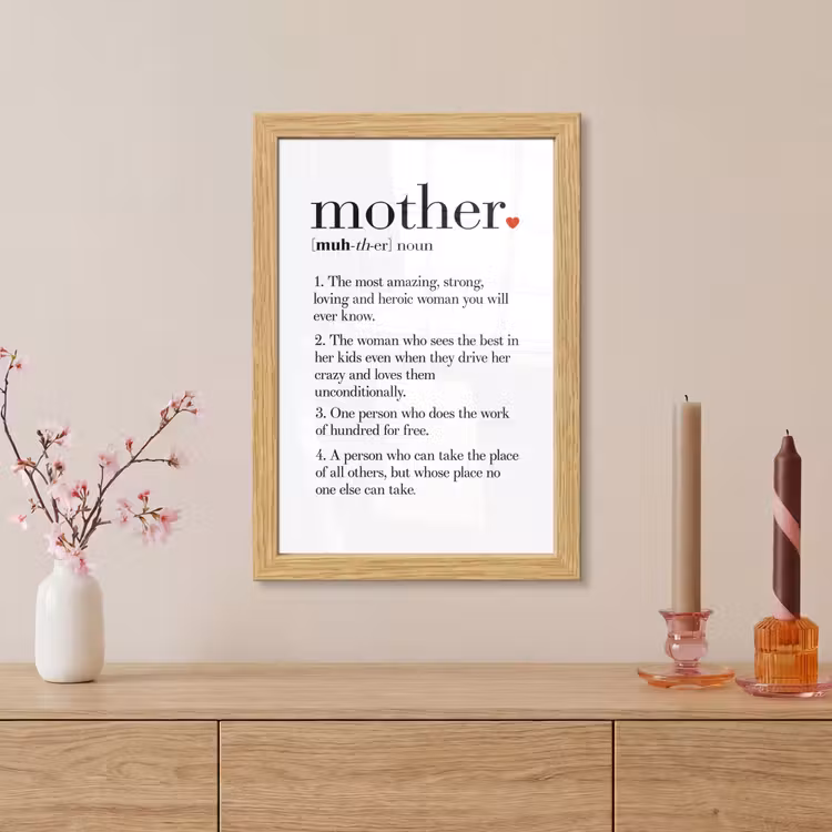 Poster met lijst - Moeder definitie - Quotes - Mother - Spreuken — 5