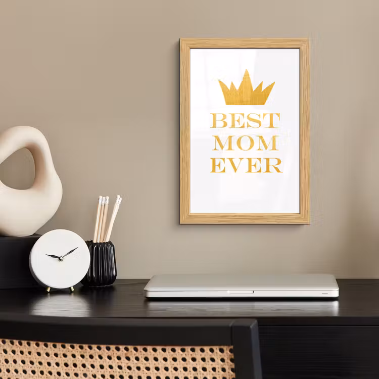 Poster met lijst - Quotes - Best mom ever - Spreuken - Mama — 2