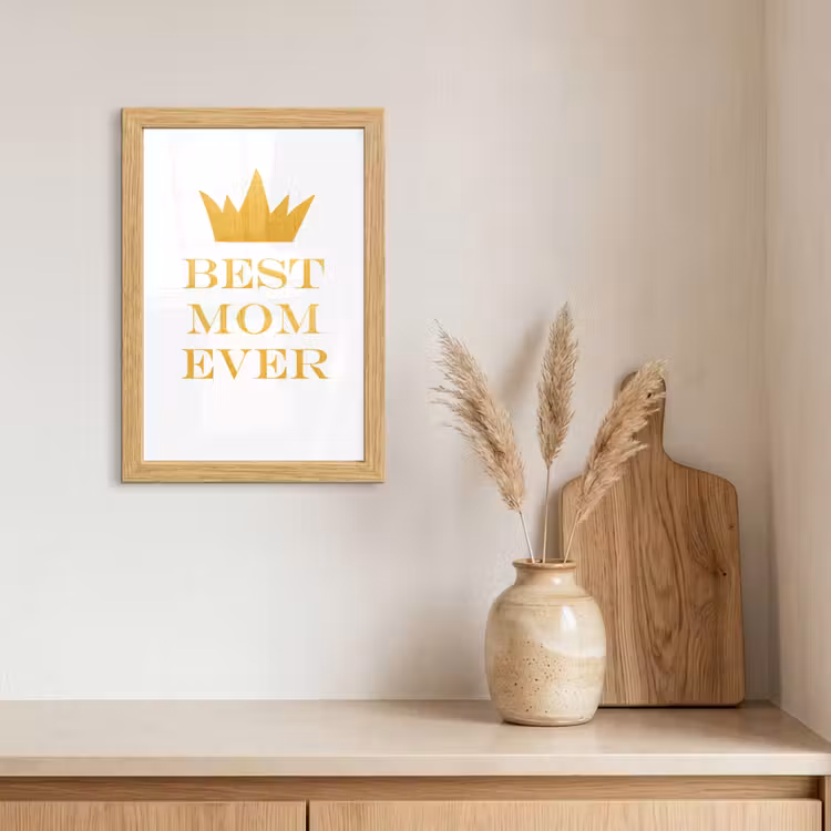 Poster met lijst - Quotes - Best mom ever - Spreuken - Mama — 3