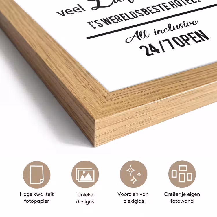 Poster met lijst - Quotes - Mama - Spreuken - Hotel mama — 6
