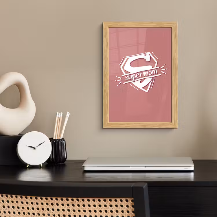 Poster met lijst - Spreuken - Supermom - Moeder - Quotes — 2