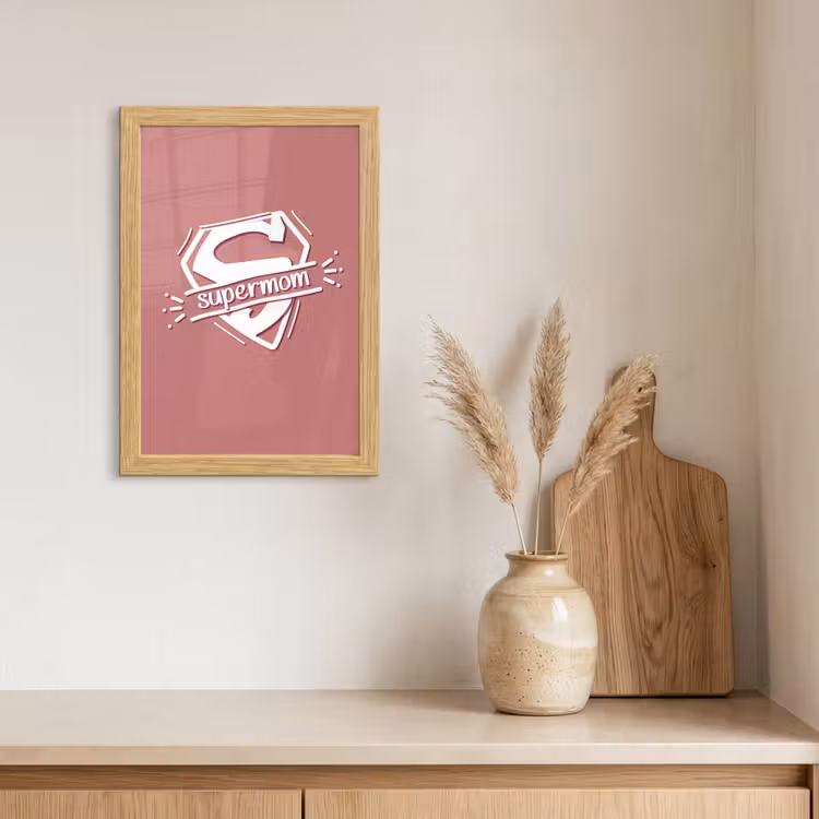 Poster met lijst - Spreuken - Supermom - Moeder - Quotes — 3