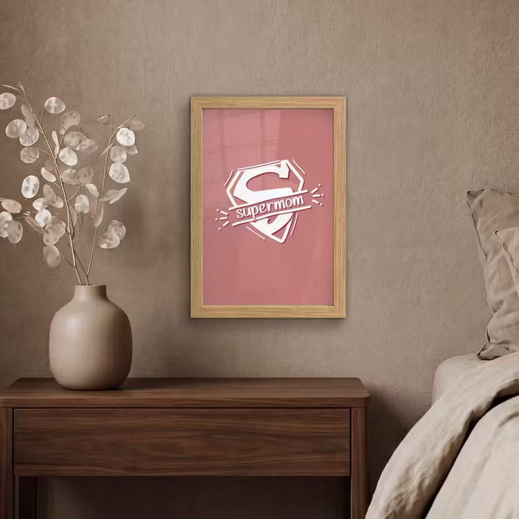 Poster met lijst - Spreuken - Supermom - Moeder - Quotes — 4