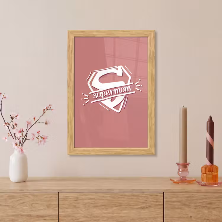 Poster met lijst - Spreuken - Supermom - Moeder - Quotes — 5