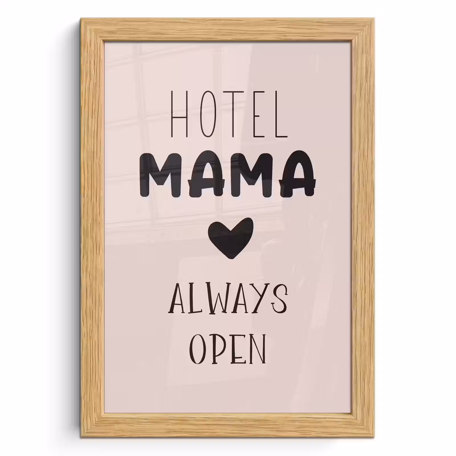 Poster met lijst - Quotes - Spreuken - Hotel mama always open - Mama — 1