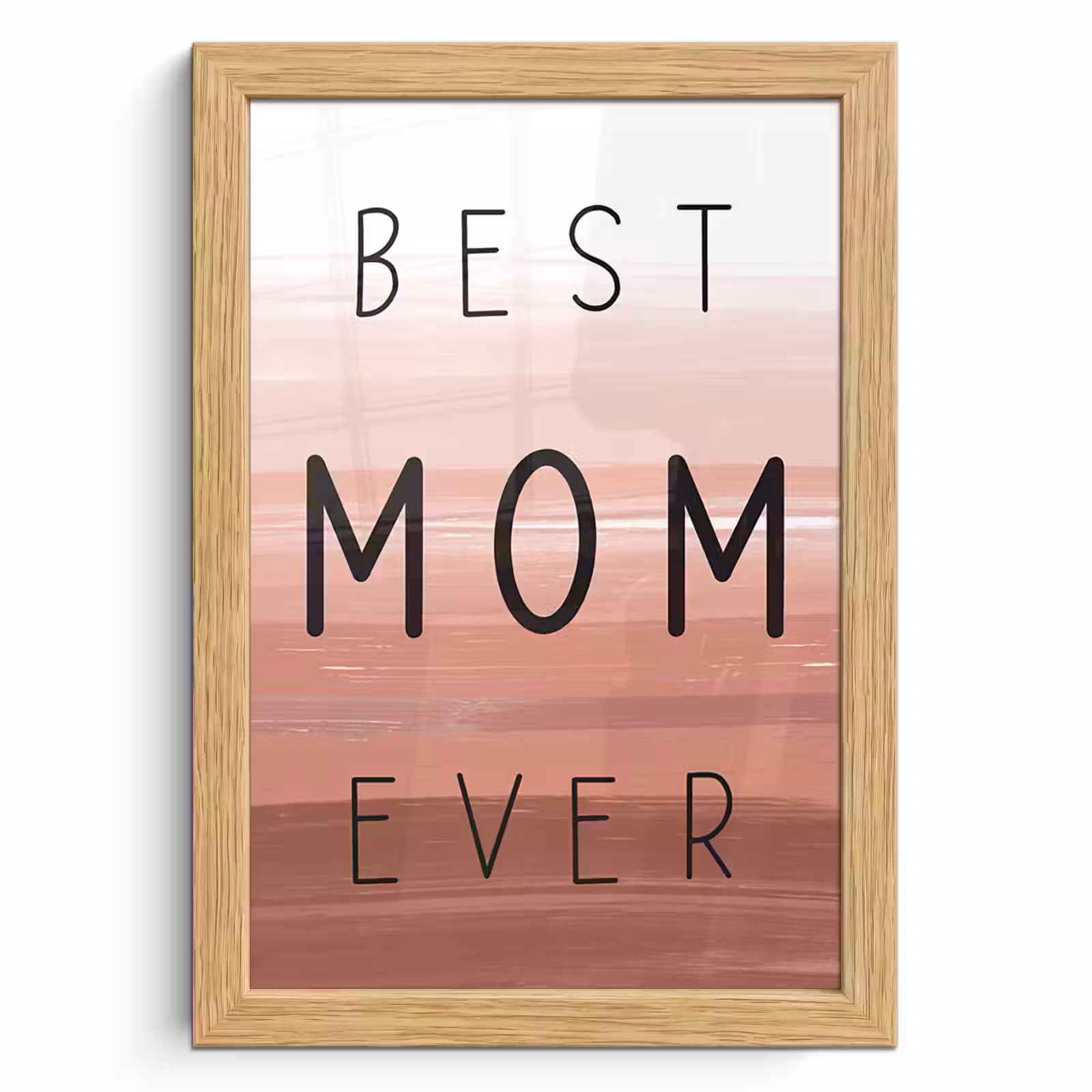 Poster met lijst - Spreuken - Quotes Best mom ever - Moederdag - Mama - Cadeau moederdag — 1
