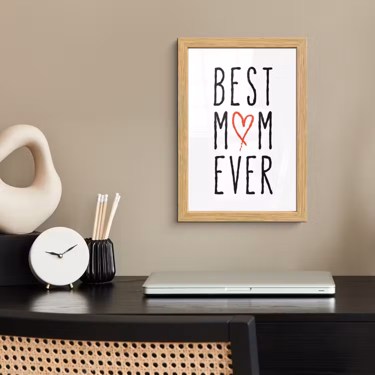 Poster met lijst - Best mom ever - Spreuken - Mama - Quotes — 2
