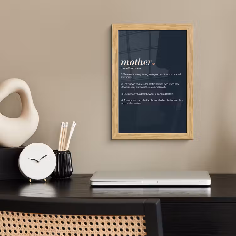 Poster met lijst - Mama definitie - Mother - Quotes - Spreuken — 2