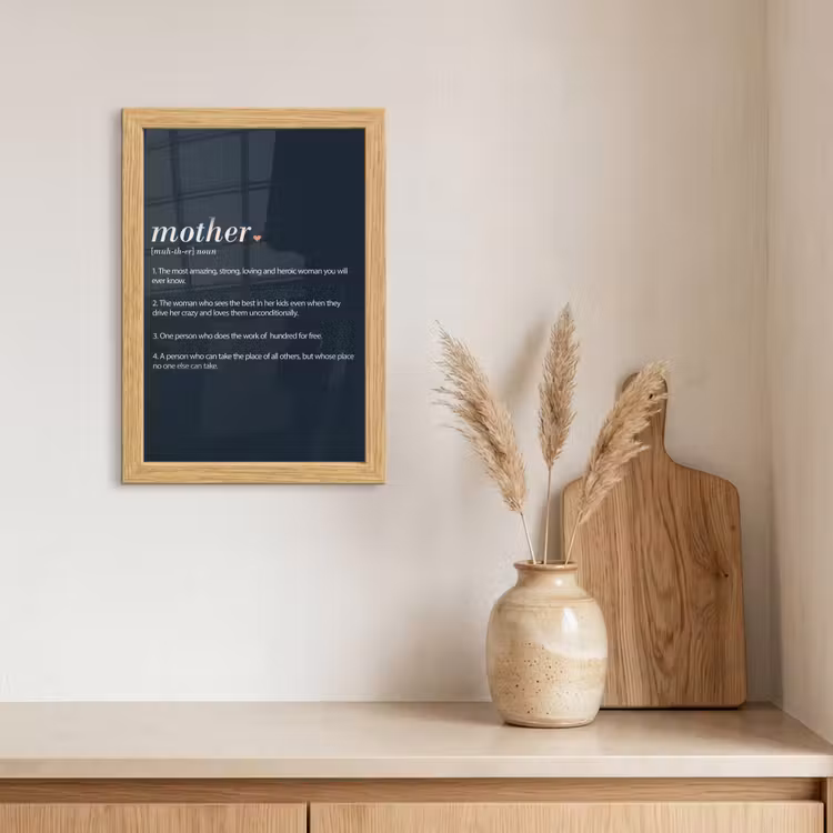 Poster met lijst - Mama definitie - Mother - Quotes - Spreuken — 3