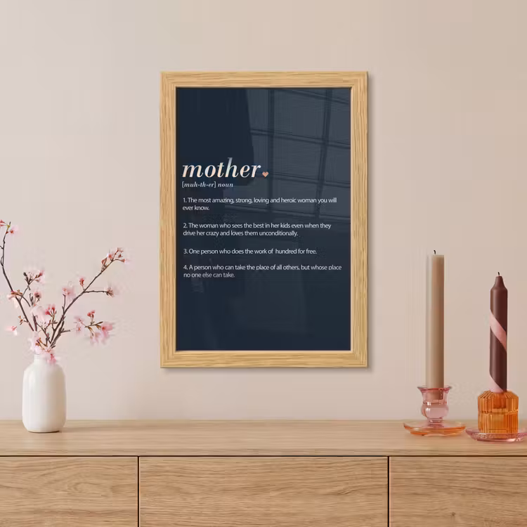 Poster met lijst - Mama definitie - Mother - Quotes - Spreuken — 5
