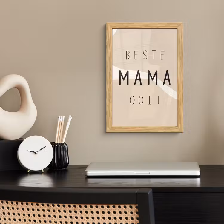 Poster met lijst - Quotes - Beste mama ooit - Mama - Spreuken — 2