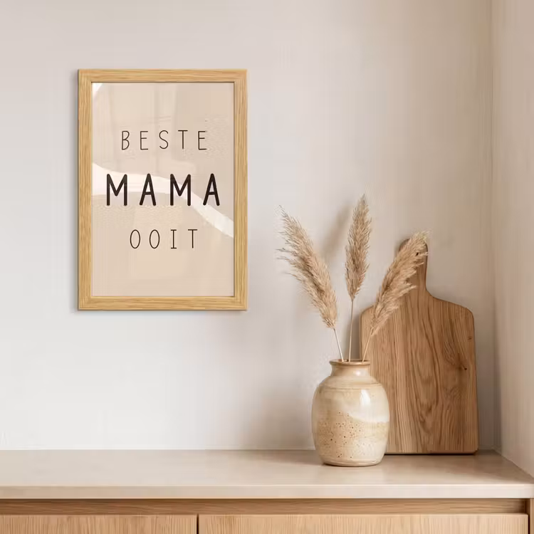 Poster met lijst - Quotes - Beste mama ooit - Mama - Spreuken — 3
