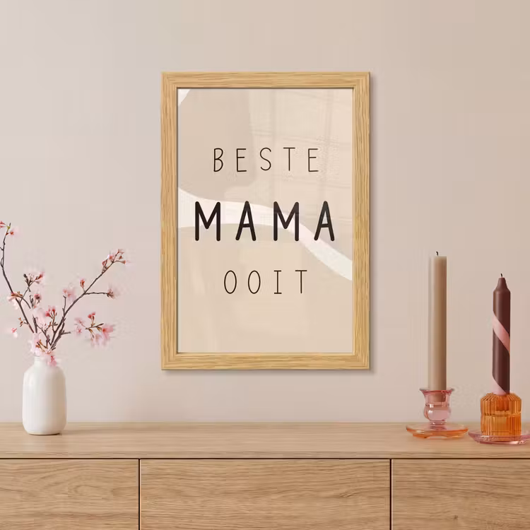 Poster met lijst - Quotes - Beste mama ooit - Mama - Spreuken — 5